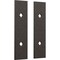 Ekena Millwork Premium Barn Door Hollow Core Plates (set of 2), Arch Bronze GB6001HCPAB - alternate 2